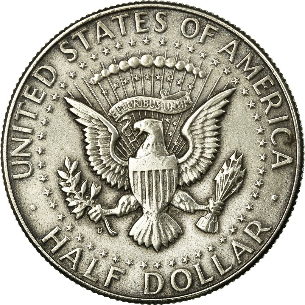 Coin, United States, Kennedy Half Dollar, Half Dollar, 1964, U.S. Mint