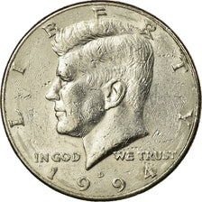 Coin, United States, Kennedy Half Dollar, Half Dollar, 1994, U.S. Mint, Denver