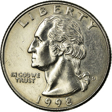 Coin, United States, Washington Quarter, Quarter, 1998, U.S. Mint, Denver