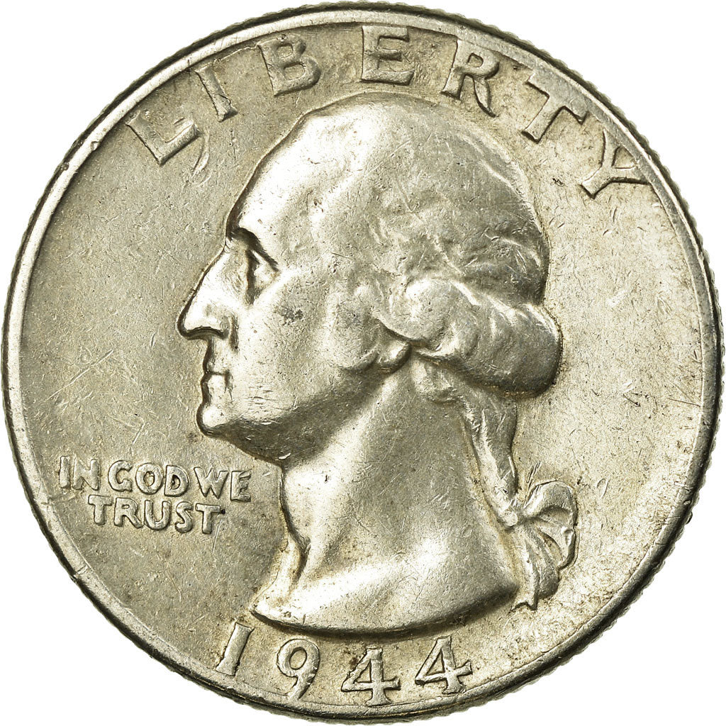 Coin, United States, Washington Quarter, Quarter, 1944, U.S. Mint, Philadelphia