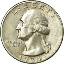 Coin, United States, Washington Quarter, Quarter, 1944, U.S. Mint, Philadelphia