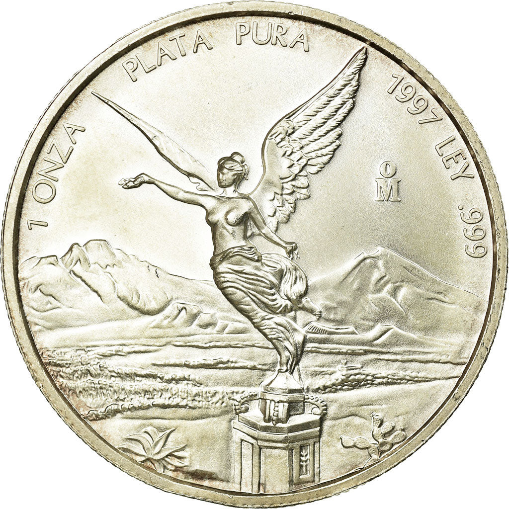 Moneta, Messico, Onza, Troy Ounce of Silver, 1997, Mexico City, SPL-, Argento
