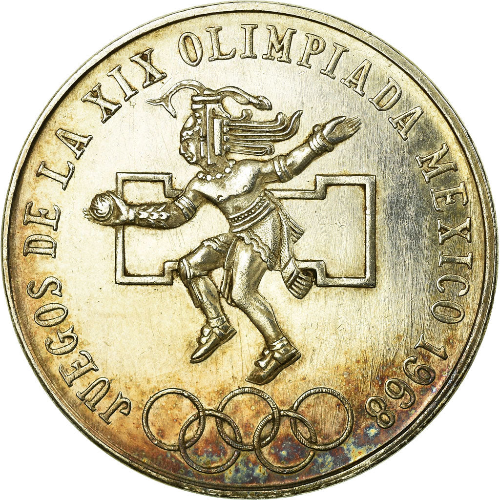 Coin, Mexico, 25 Pesos, 1968, Mexico City, EF(40-45), Silver, KM:479.1