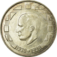 Munten, België, 500 Francs, 500 Frank, 1990, Brussels, ZF, Zilver, KM:178