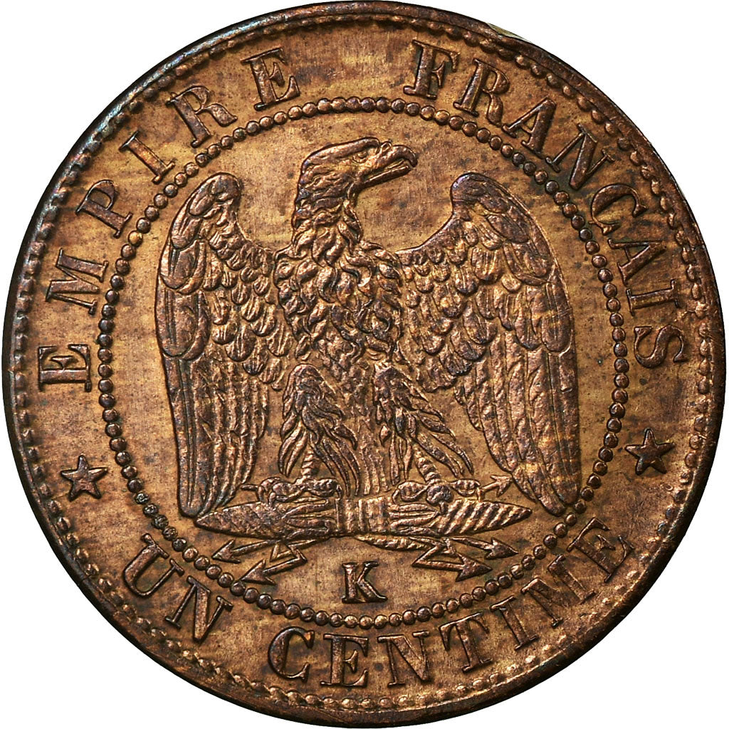 Munten, Frankrijk, Napoleon III, Napoléon III, Centime, 1861, Bordeaux, ZF