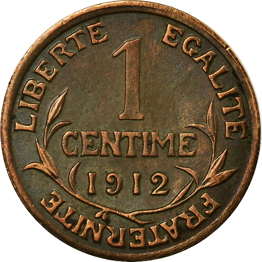Moneta, Francia, Dupuis, Centime, 1912, Paris, MB+, Bronzo, KM:840
