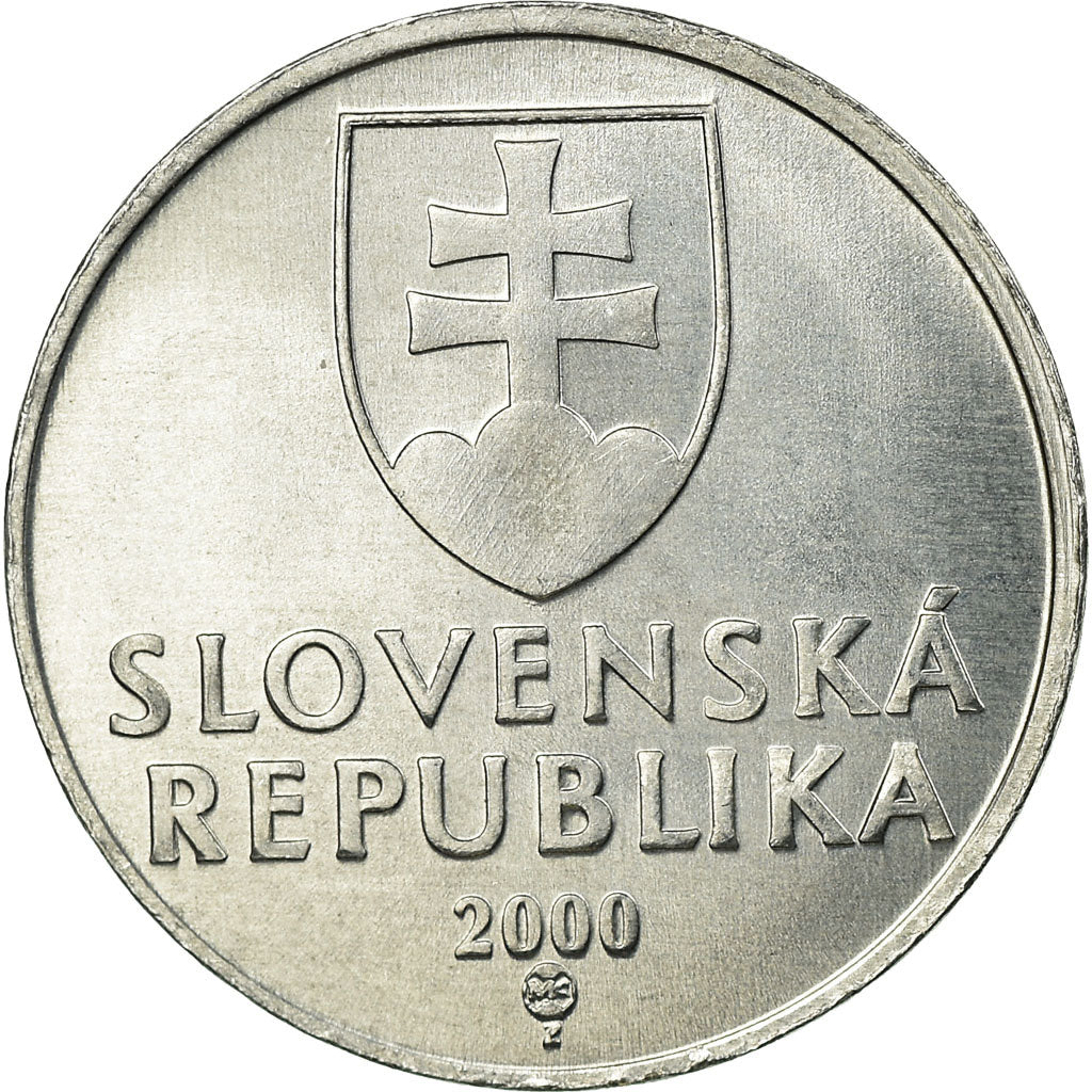 Munten, Slowakije, 10 Halierov, 2000, ZF, Aluminium, KM:17