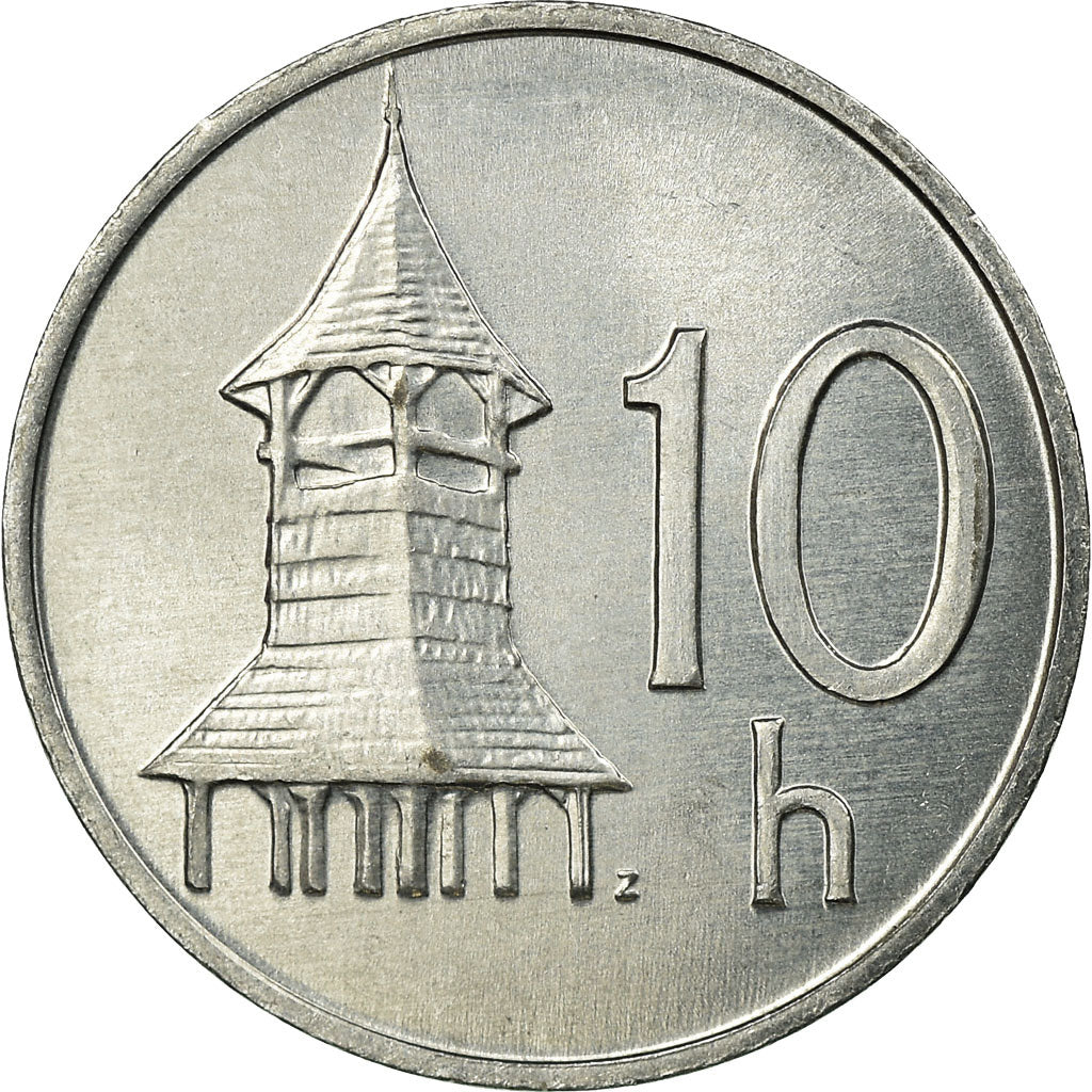 Munten, Slowakije, 10 Halierov, 2000, ZF, Aluminium, KM:17