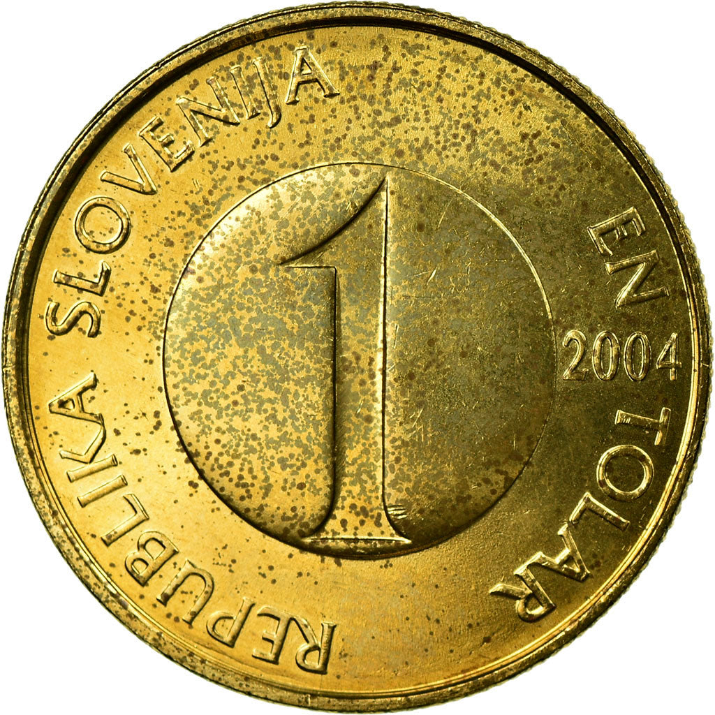 Moneta, Słowenia, Tolar, 2004, VF(30-35), Mosiądz niklowy, KM:4