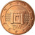 Malta, 5 Euro Cent, 2008, MS(65-70), Aço Cromado a Cobre, KM:127