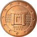 Malta, 5 Euro Cent, 2008, Paris, MS(65-70), Miedź platerowana stalą, KM:127
