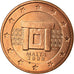 Malta, 5 Euro Cent, 2008, MS(65-70), Copper Plated Steel, KM:127