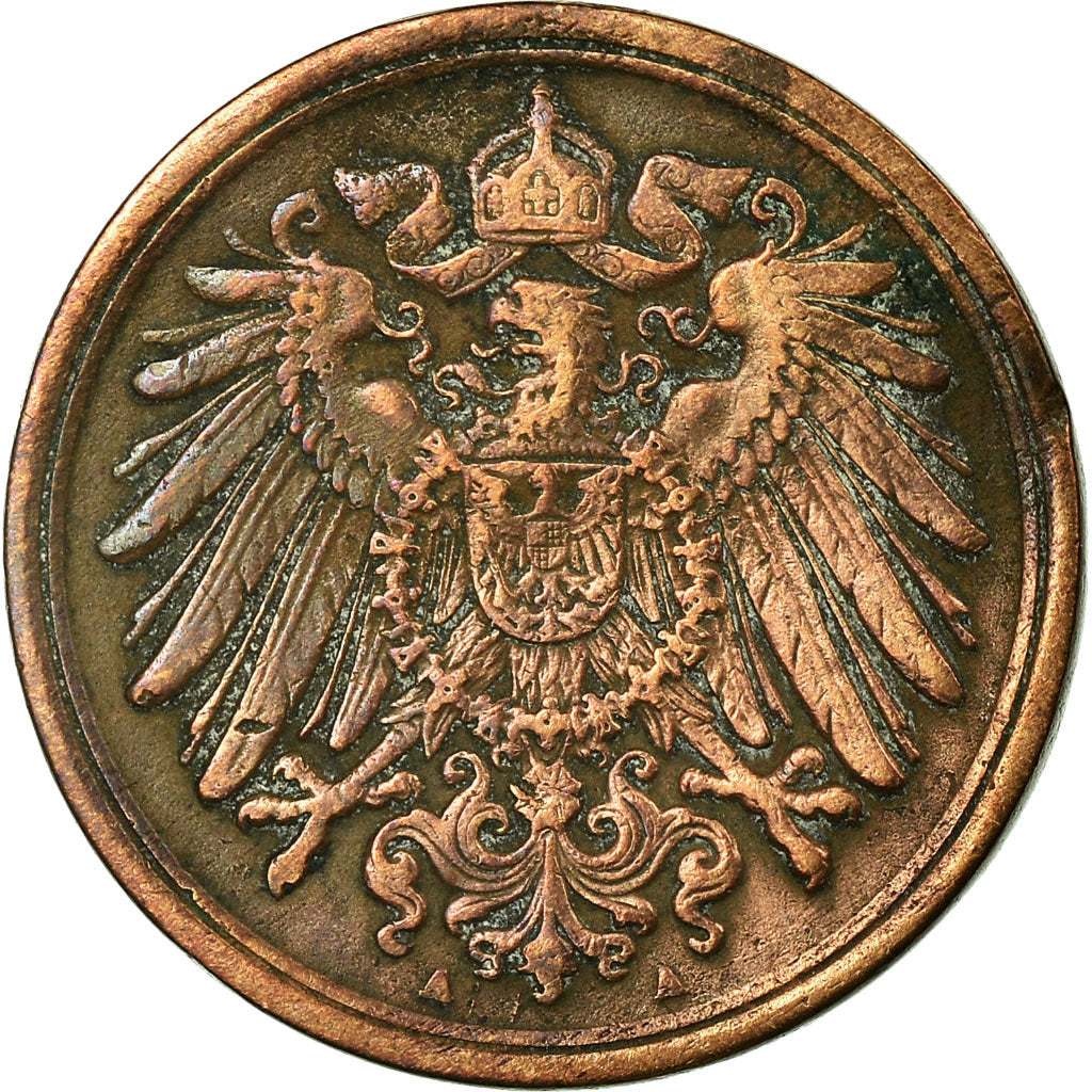 Coin, GERMANY - EMPIRE, Wilhelm II, 5 Pfennig, 1908, Berlin, VF(30-35)