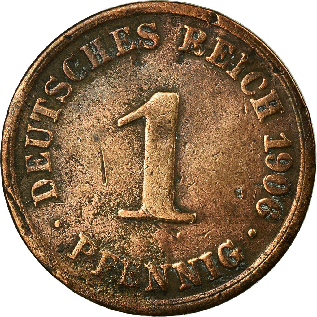 Coin, GERMANY - EMPIRE, Wilhelm II, 5 Pfennig, 1908, Berlin, VF(30-35)