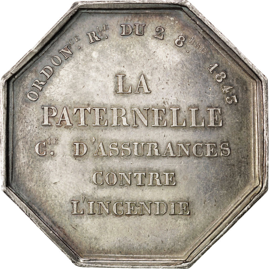 France, Insurance, Politics, Society, War, Token, AU(50-53), Rogat, Silver, 36,.