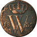 Moeda, Países Baixos, William I, 1/2 Cent, 1832, Brussels, VF(30-35), Cobre