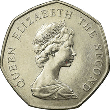 Coin, Jersey, Elizabeth II, 50 New Pence, 1980, EF(40-45), Copper-nickel, KM:34