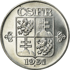 Coin, Czechoslovakia, 10 Haleru, 1991, MS(63), Aluminum, KM:146