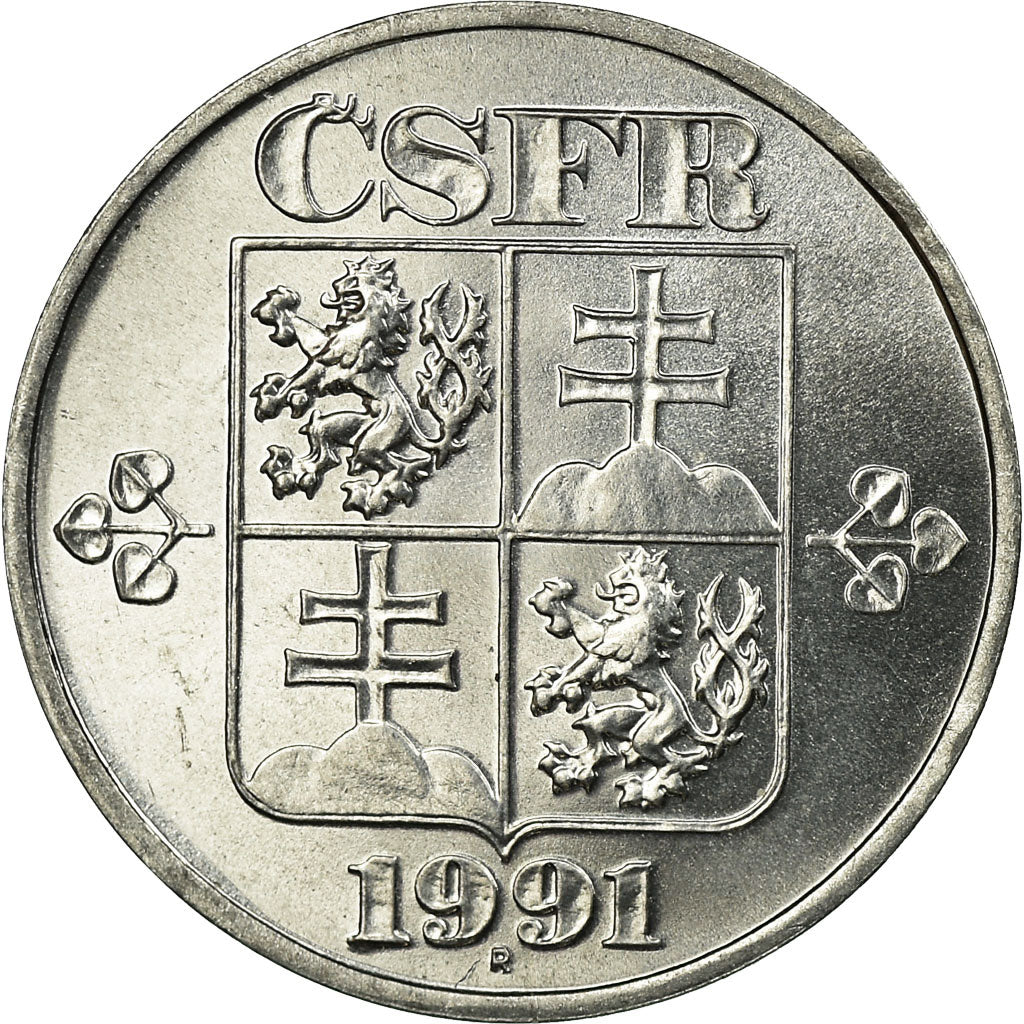 Coin, Czechoslovakia, Haler, 1991, MS(63), Aluminum, KM:149