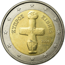Moneta, Cipro, 2 Euro, 2008, SPL-, Bi-metallico, KM:85