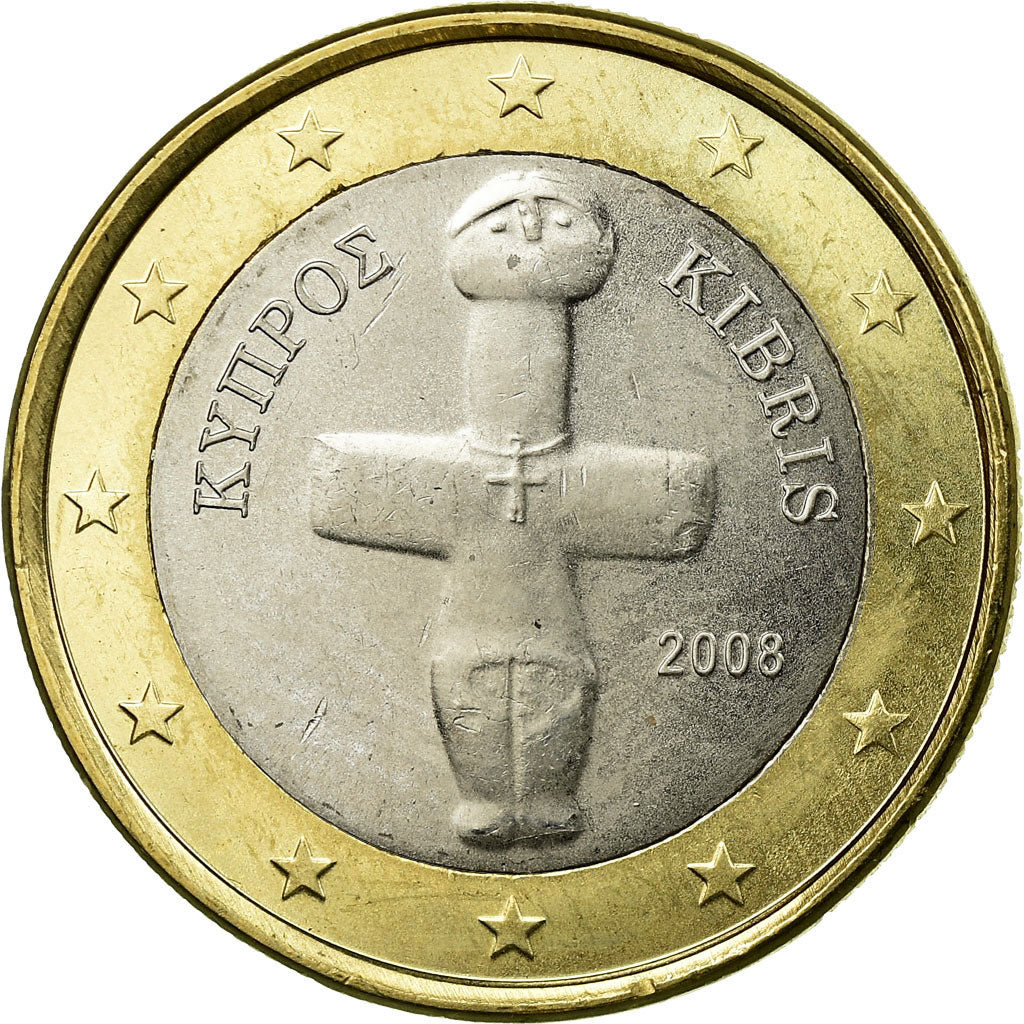 Moneda, Chipre, Euro, 2008, EBC, Bimetálico, KM:84