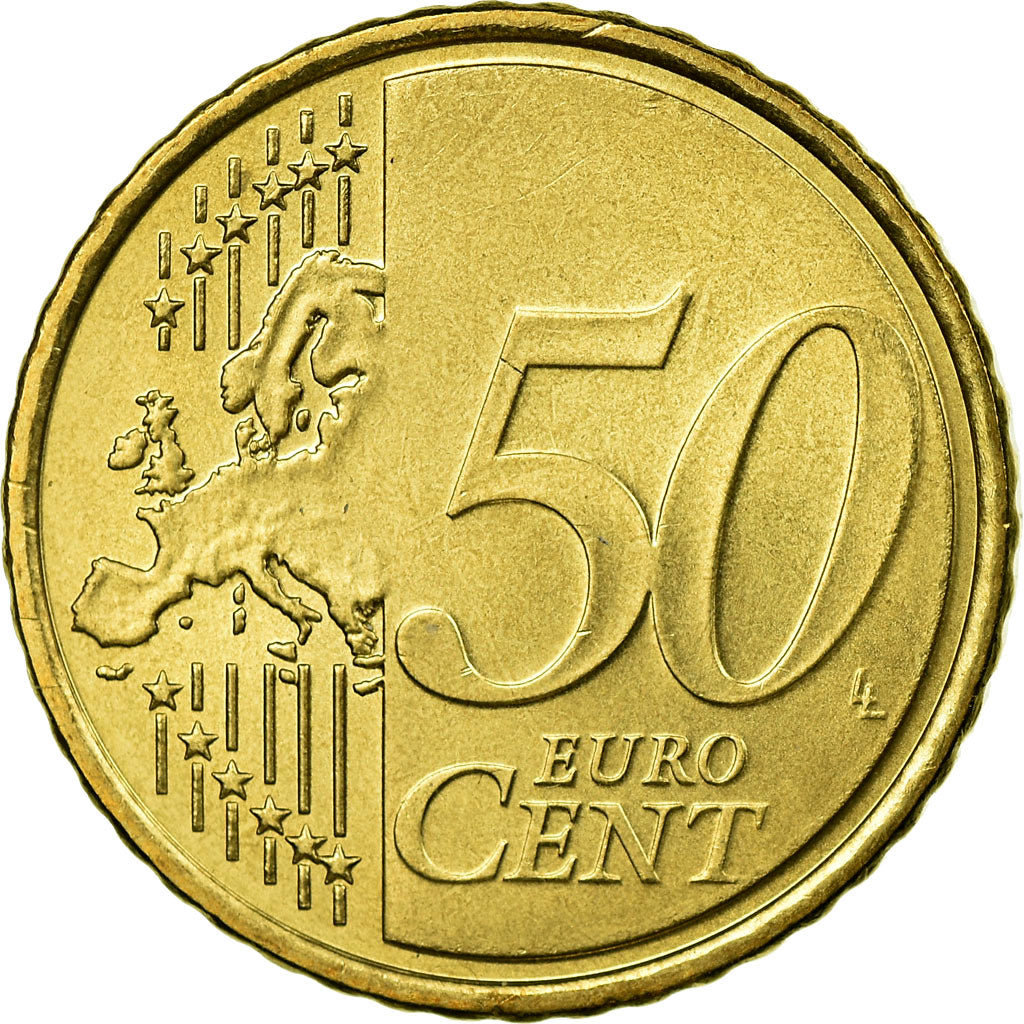 Monnaie, Chypre, 50 Euro Cent, 2008, SUP, Laiton, KM:83
