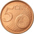 Coin, Cyprus, 5 Euro Cent, 2008, AU(55-58), Copper Plated Steel, KM:80