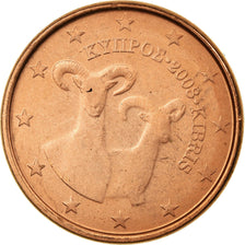 Coin, Cyprus, Euro Cent, 2008, AU(55-58), Copper Plated Steel, KM:78