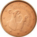 Coin, Cyprus, Euro Cent, 2008, AU(55-58), Copper Plated Steel, KM:78