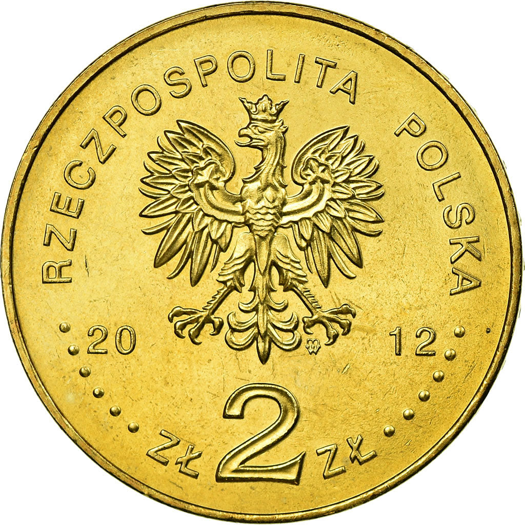 Coin, Poland, 2 Zlote, 2012, Warsaw, MS(63), Brass, KM:820