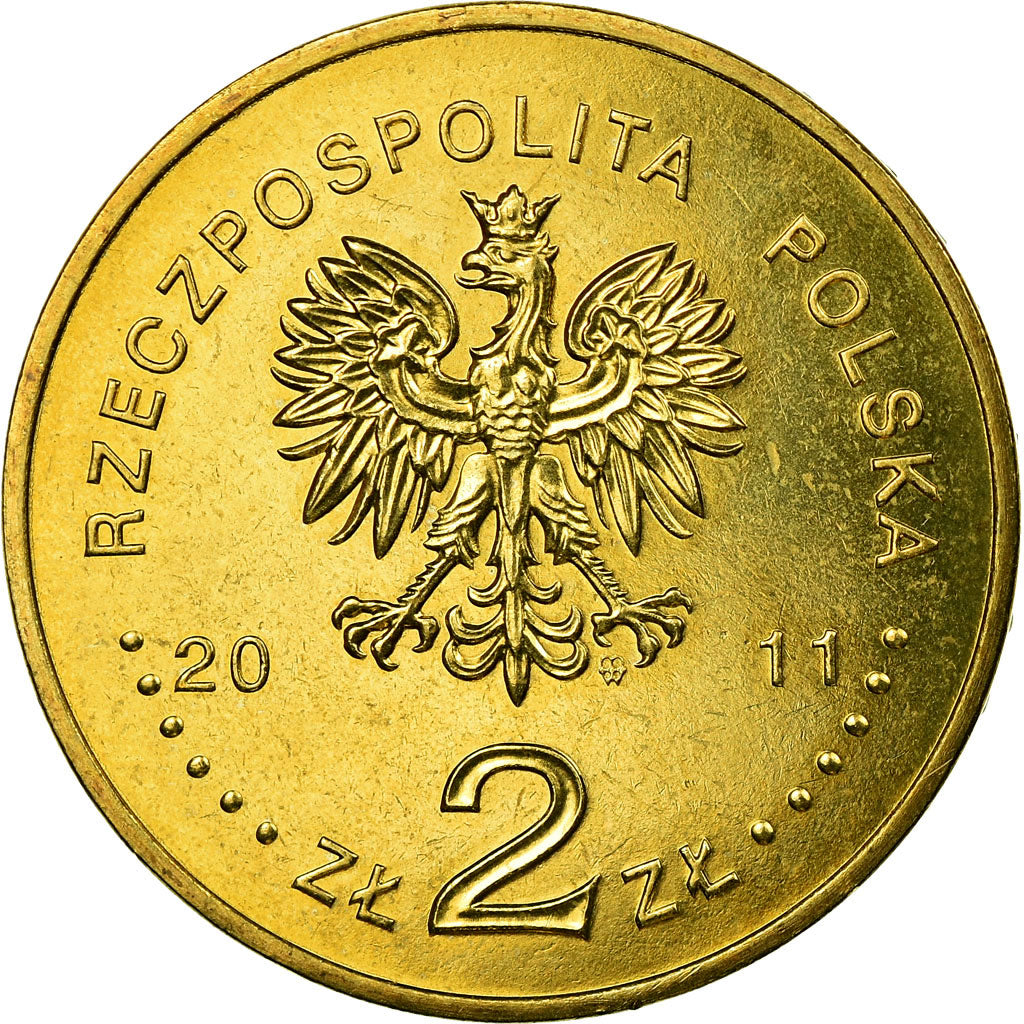 Coin, Poland, 2 Zlote, 2011, Warsaw, MS(63), Brass, KM:806