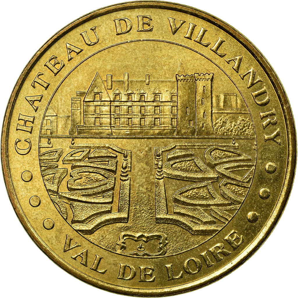 France, Token, Tourist Token, 37/ Château de Villandry, Arts & Culture, 2002
