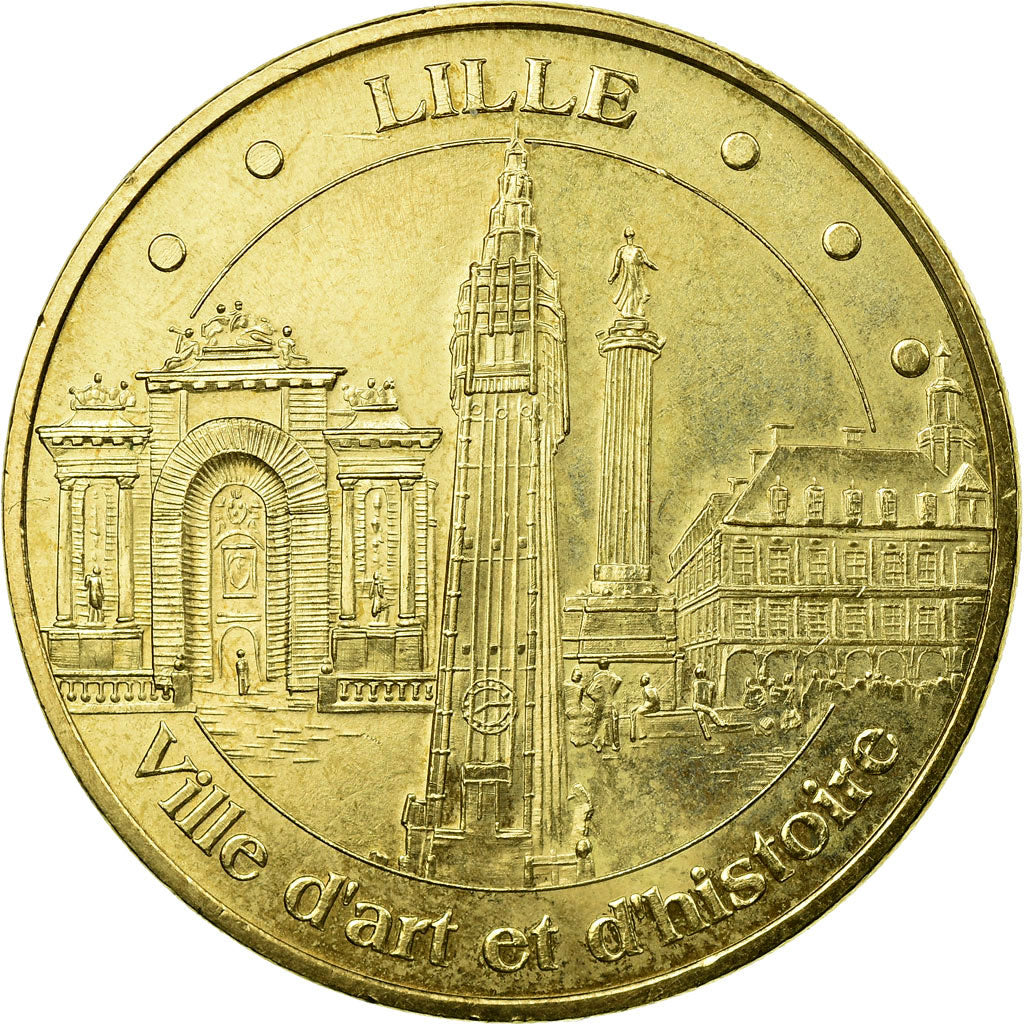 France, Jeton, Tourist Token, Ville d'art et d'histoire, Lille, Arts & Culture