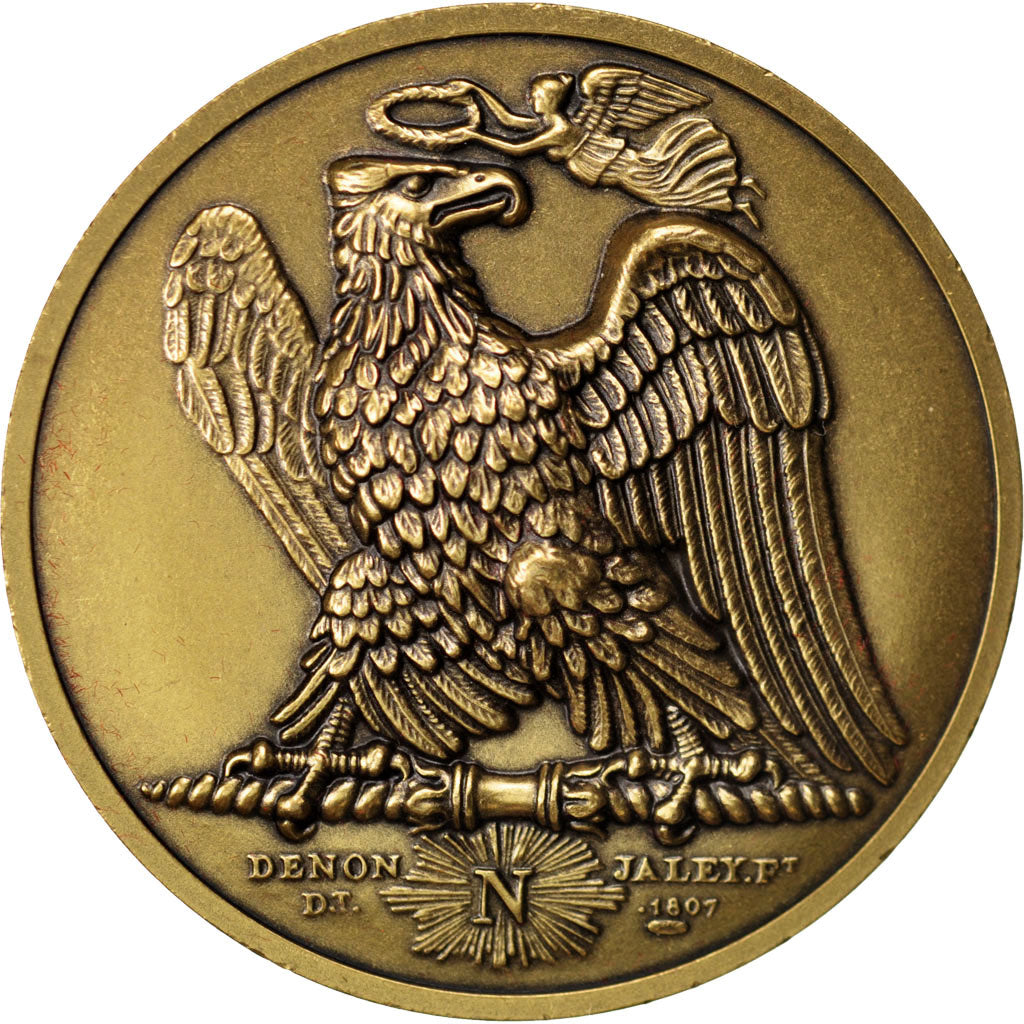 FRANCE, History, First French Empire, Medal, MS(65-70), Bovy, Bronze, 41, 49.20