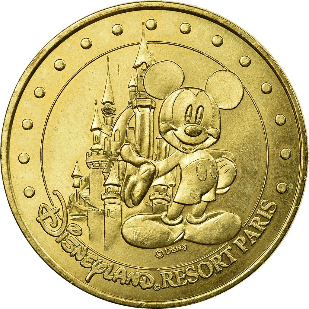Francja, Token, Żeton turystyczny, Disneyland n°1 - le château, Sztuka i