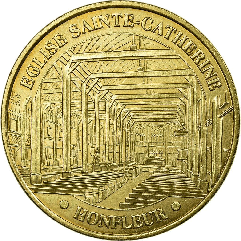 Frankreich, Token, Tourist Token, Honfleur - Eglise Ste Catherine, Arts &