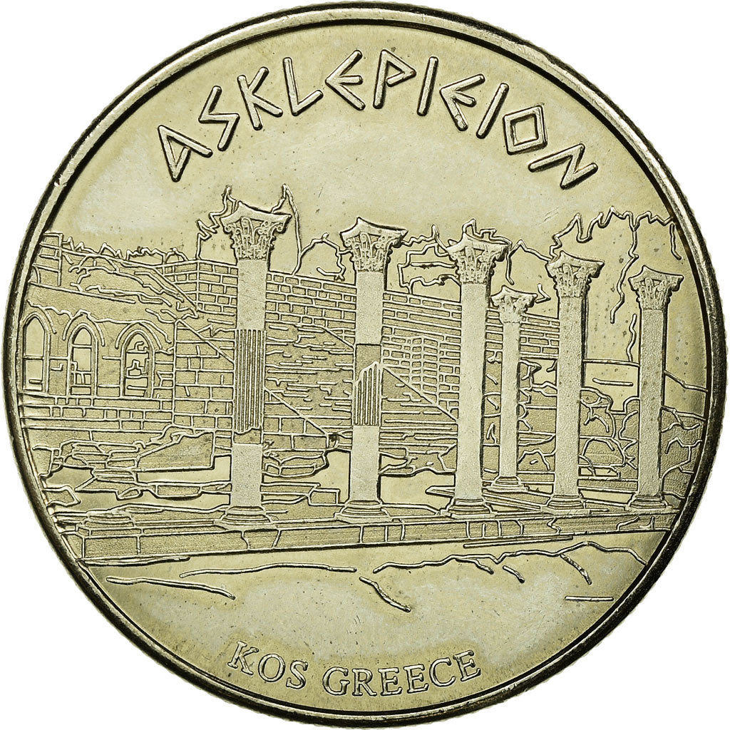 Grèce, Jeton, Jeton Touristique, Grèce - Kos - Asclépiéion, Arts & Culture