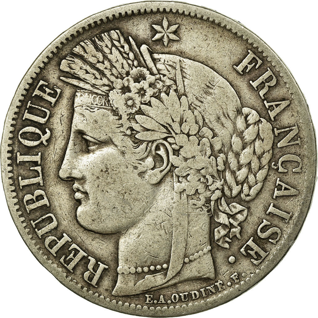 Monnaie, France, Cérès, 5 Francs, 1849, Paris, TB, Argent, Gadoury:719