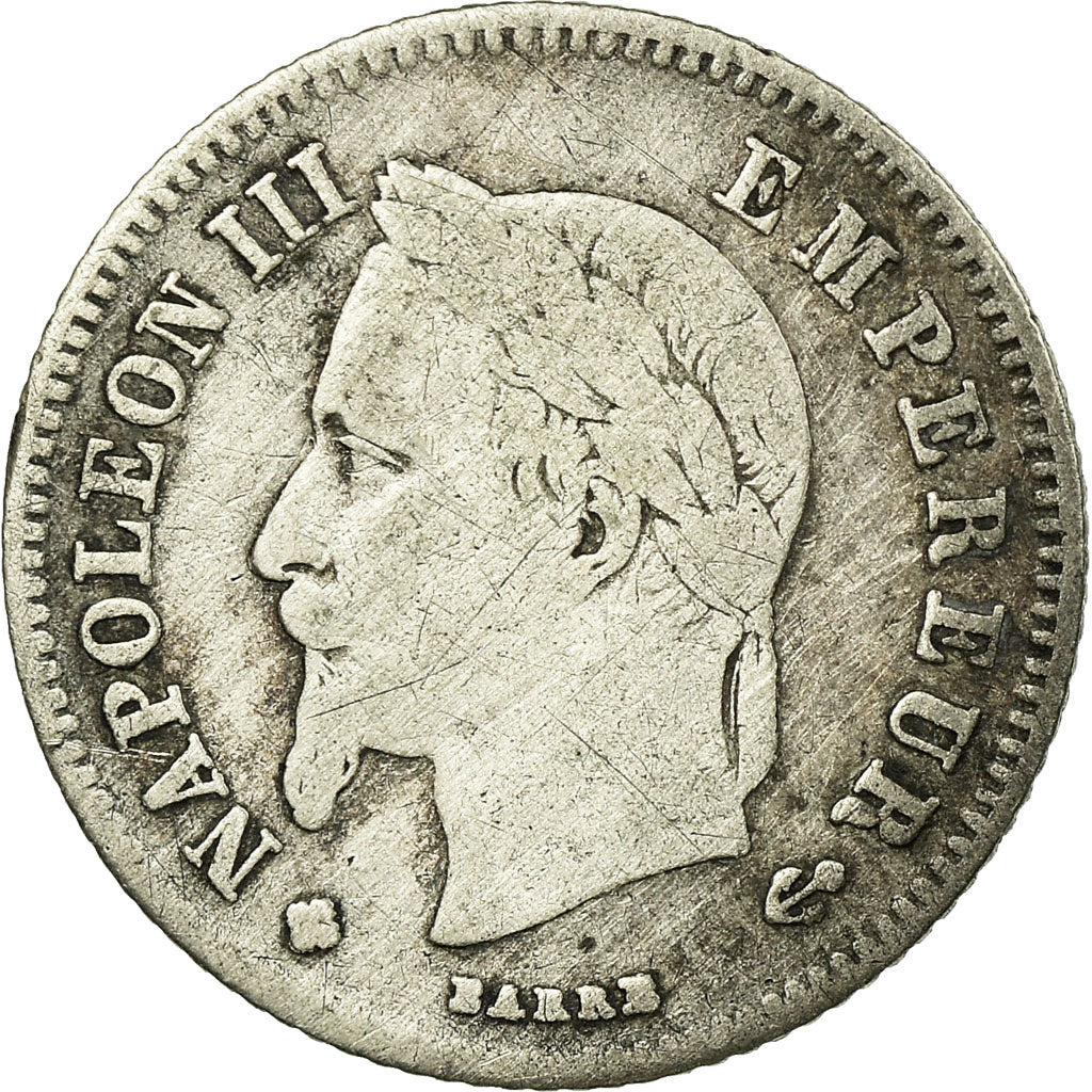 Coin, France, Napoleon III, Napoléon III, 20 Centimes, 1866, Strasbourg