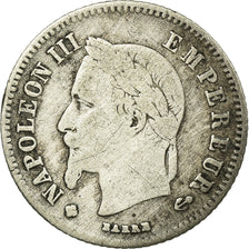 Coin, France, Napoleon III, Napoléon III, 20 Centimes, 1866, Strasbourg