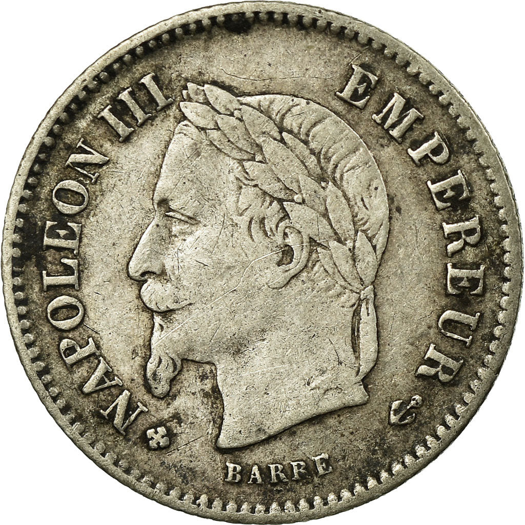 Coin, France, Napoleon III, Napoléon III, 20 Centimes, 1867, Strasbourg