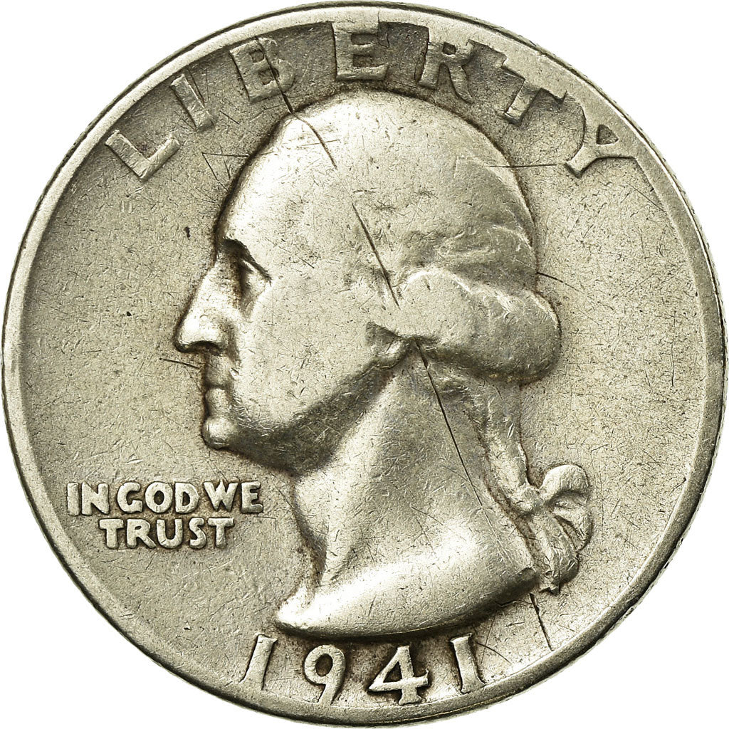 Monnaie, États-Unis, Washington Quarter, Quarter, 1941, U.S. Mint