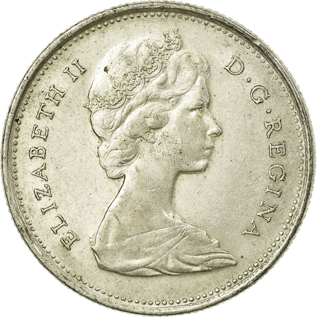 Coin, Canada, Elizabeth II, 25 Cents, 1967, Royal Canadian Mint, Ottawa