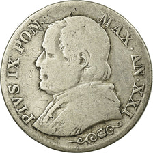 Moneta, STATI ITALIANI, PAPAL STATES, Pius IX, Lira, 1867, Roma, B+, Argento
