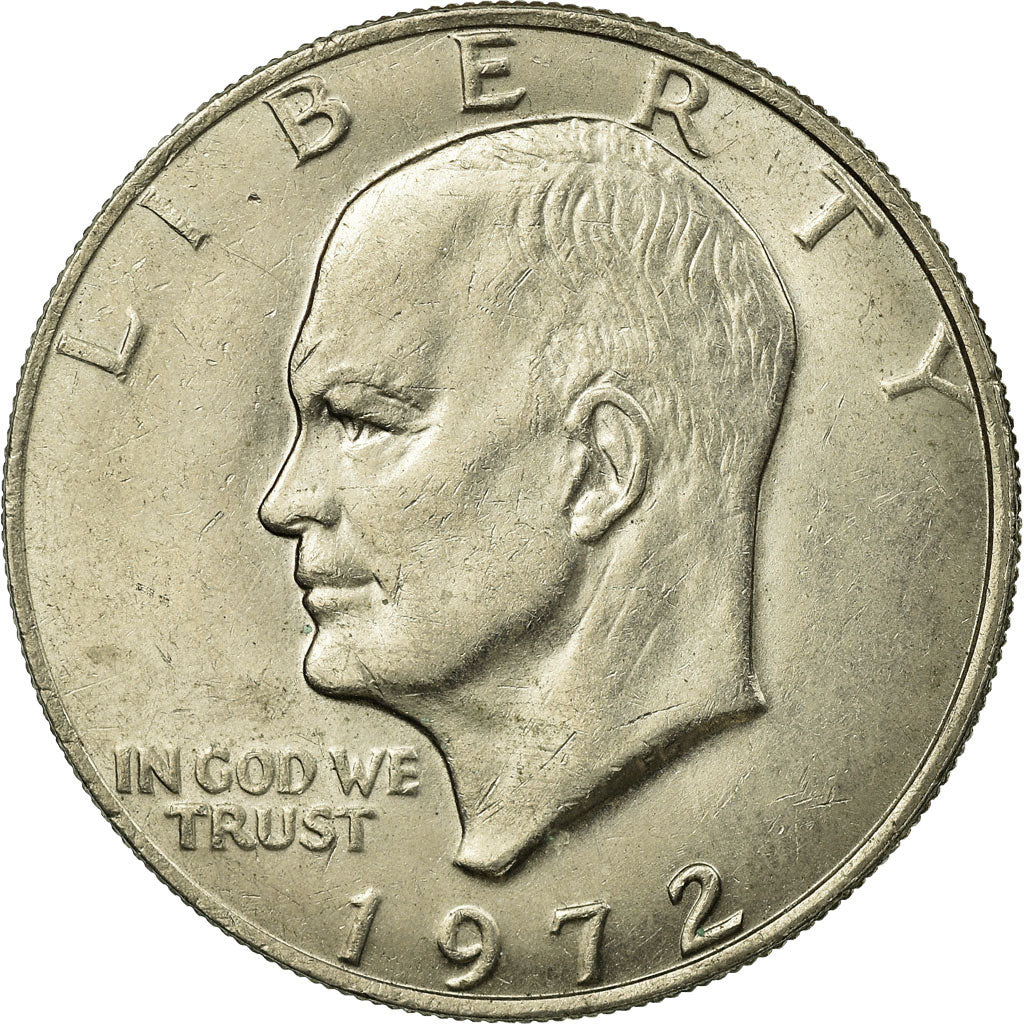 Coin, United States, Eisenhower Dollar, Dollar, 1972, U.S. Mint, Philadelphia