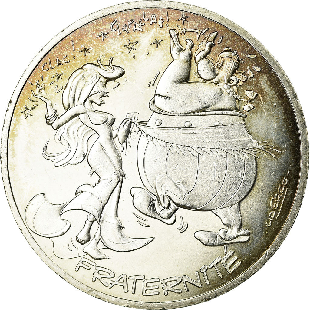 France, 10 Euro, Astérix - Fraternité - En Hispanie, 2015, MS(60-62), Silver