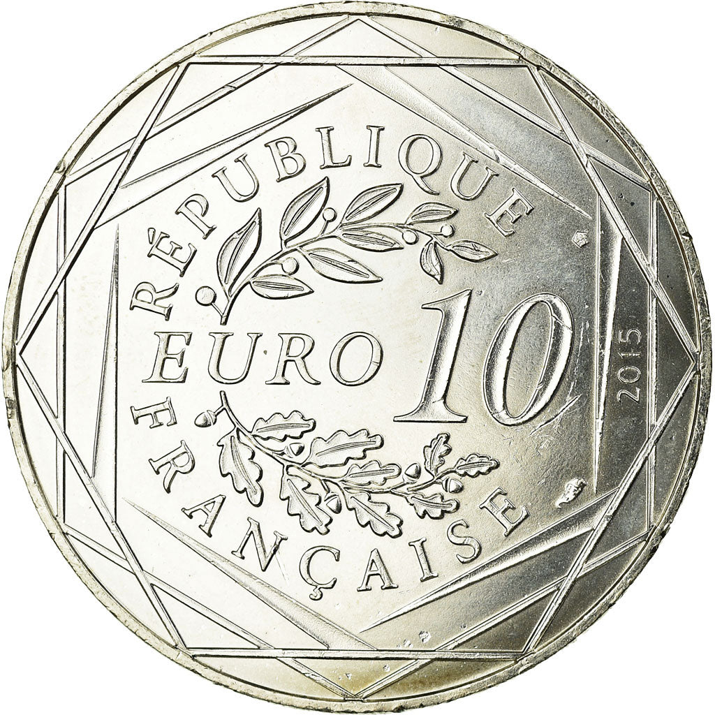 France, 10 Euro, Astérix - Fraternité - En Hispanie, 2015, MS(60-62), Silver