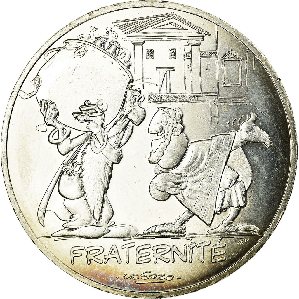 France, 10 Euro, Astérix - Fraternité - Jeux Olympiques, 2015, SUP+, Argent