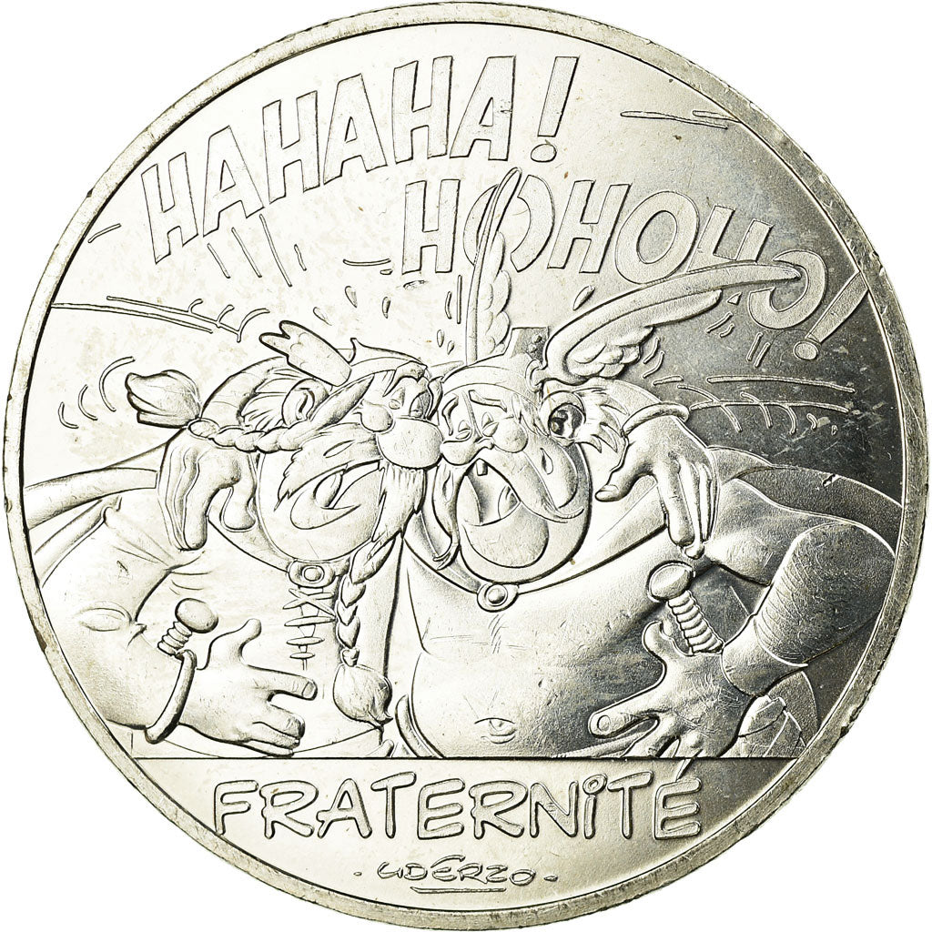 France, 10 Euro, Astérix - Fraternité - Chez les Belges, 2015, MS(60-62)