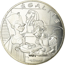 France, 10 Euro, Astérix - Egalité - Cléopâtre, 2015, MS(60-62), Silver